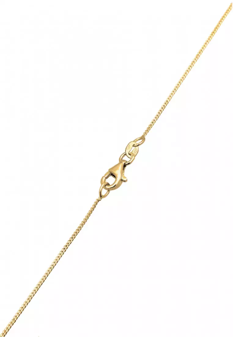Kalung Perhiasan Perak 925 Wanita Star White Zirconia Gold Plated