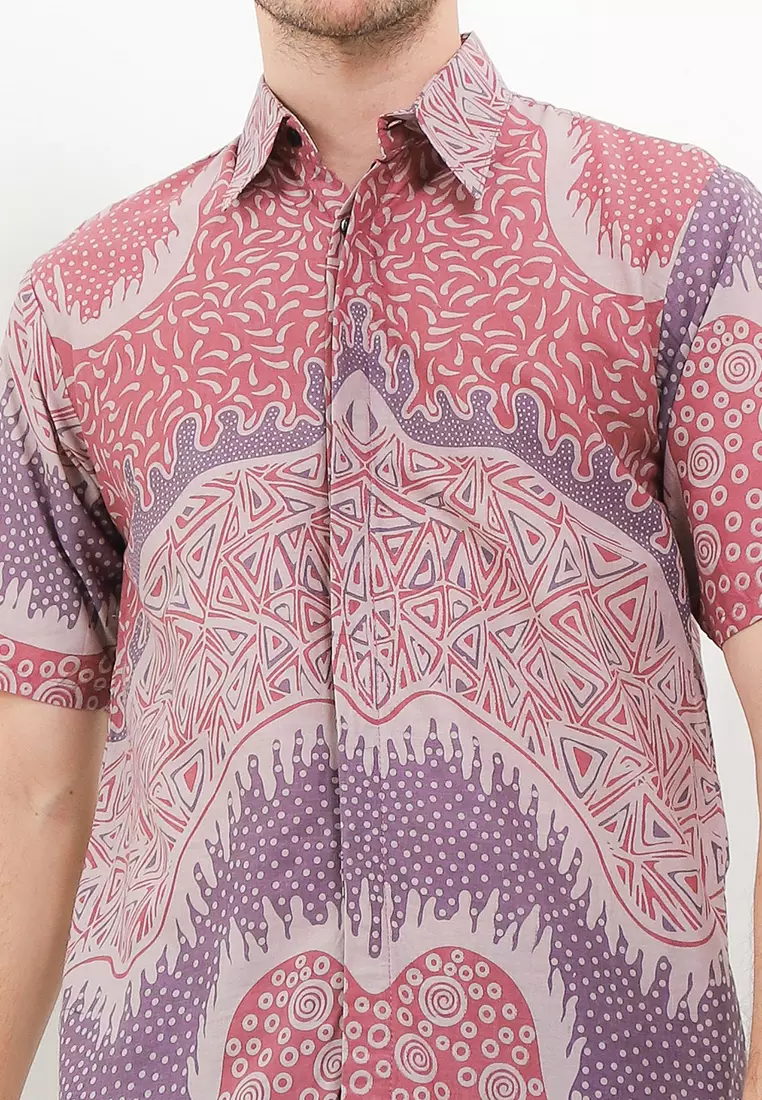 Piramid Kemeja Batik Premium Pria Casual Modern Lengan Pendek