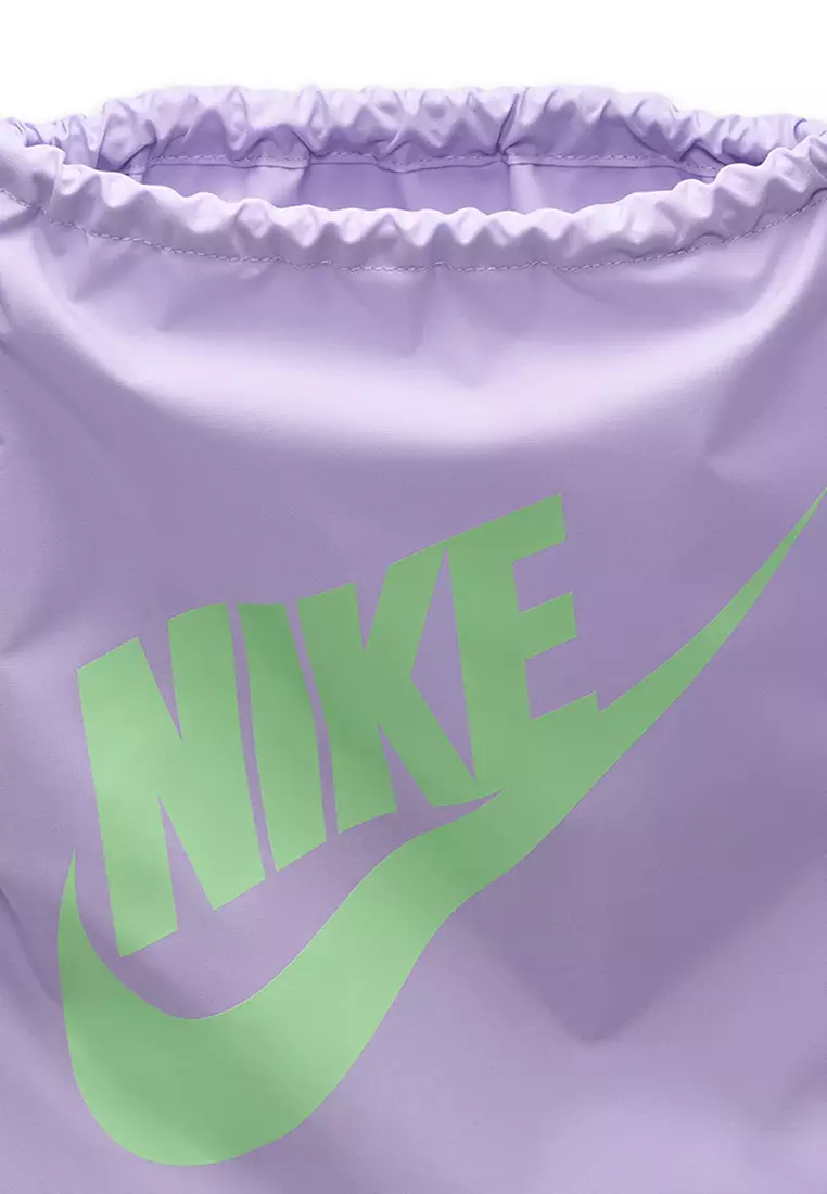 Purple nike drawstring bag clearance