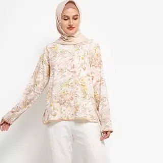 Tiana Blouse In Khaky Print