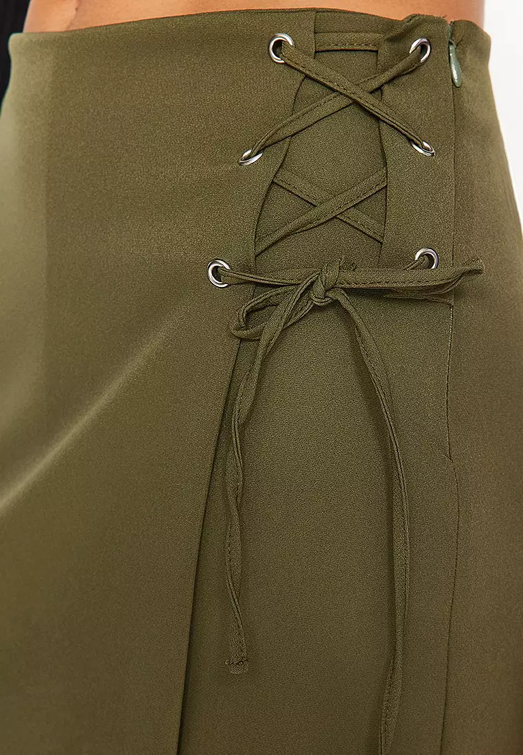 Lace Up Detail Skort