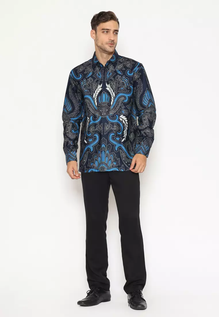 Hadinata Batik Pria Kemeja Panjang Furing Zack Zena