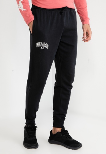 men's ua rival fleece wordmark joggers