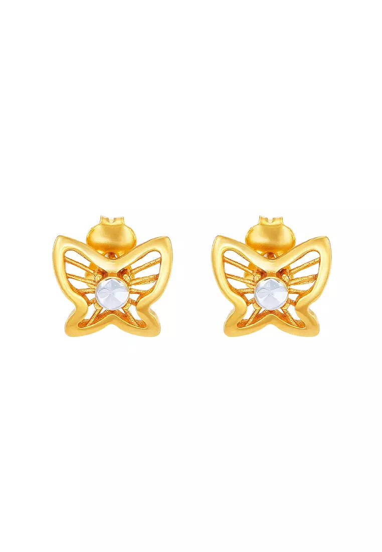 White gold earrings hot sale for babies