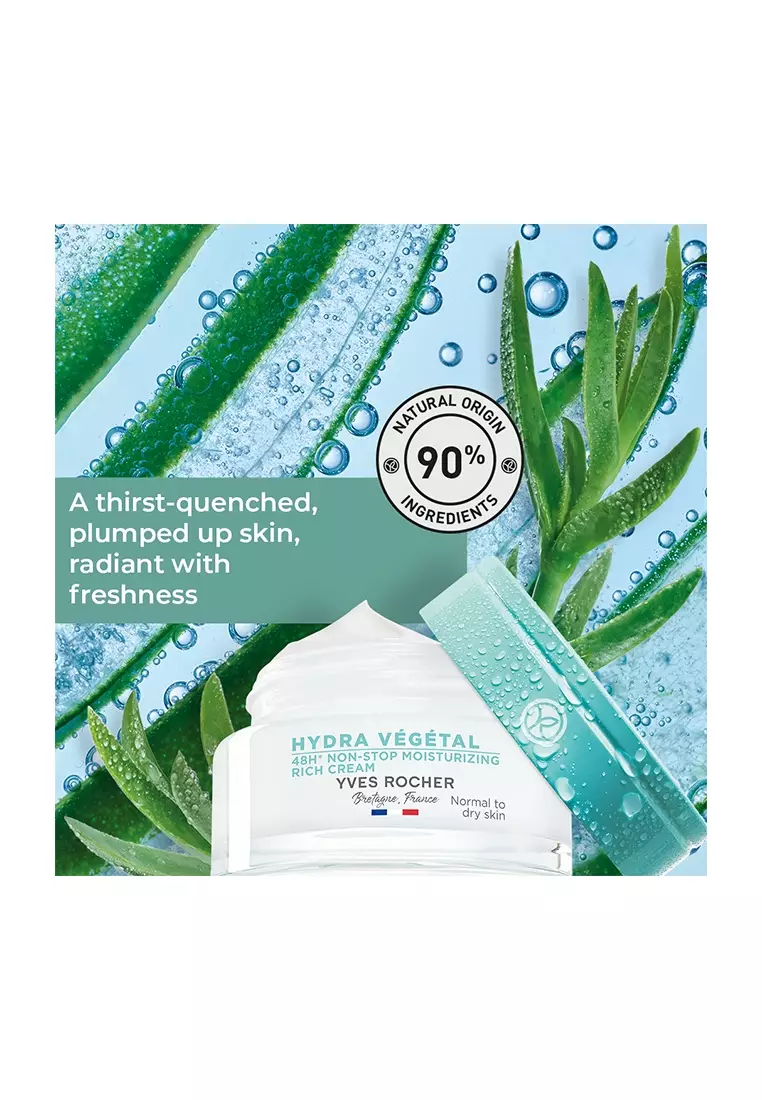 Hydra Vegetal 48H Moisturizing Cream with Edulis Cellular Water-50ml for All Skin Types