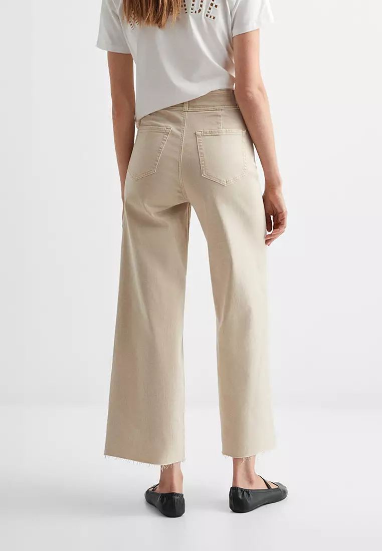 Culotte jeans sale beige