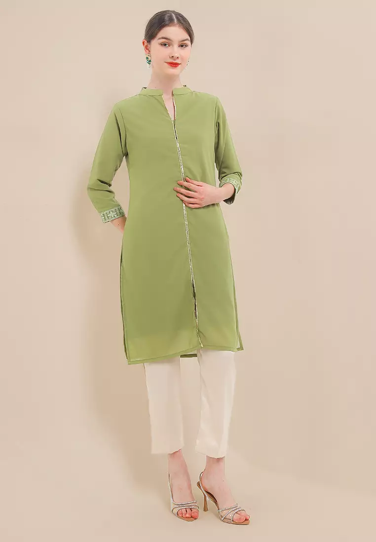 Chanira Festive Zelda Tunic - Olive Green