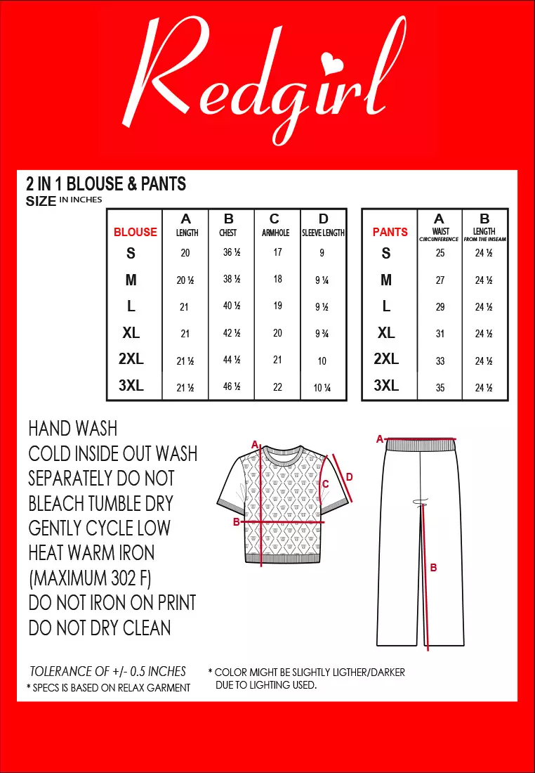 Knitted Short Sleeve Tops/Pants Terno