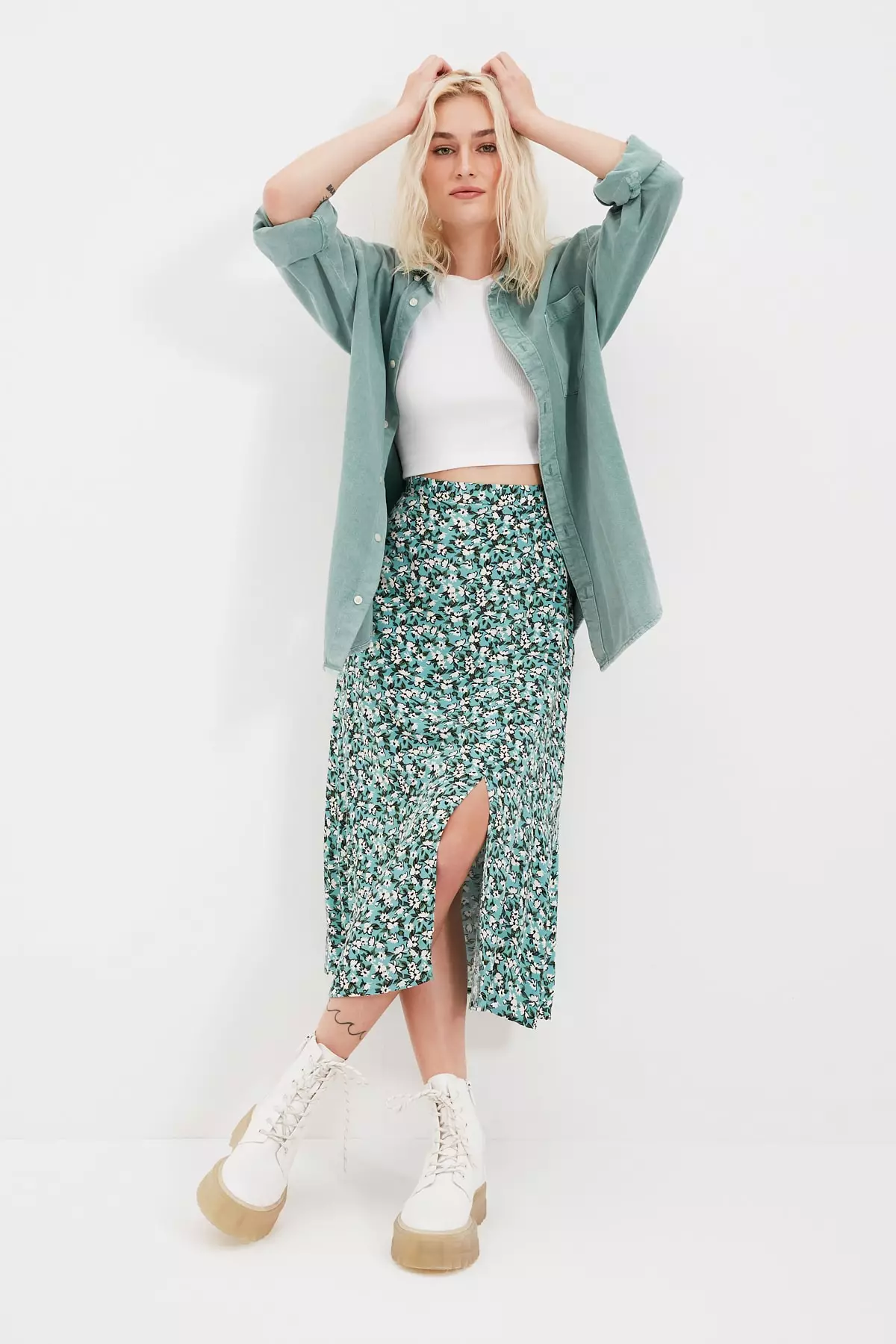 Floral Patterned Skirt