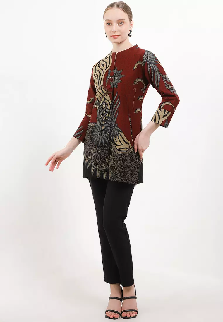 BATIK TALENTA EXCLUSIVE batik wanita blous FLOWERS CREEPING