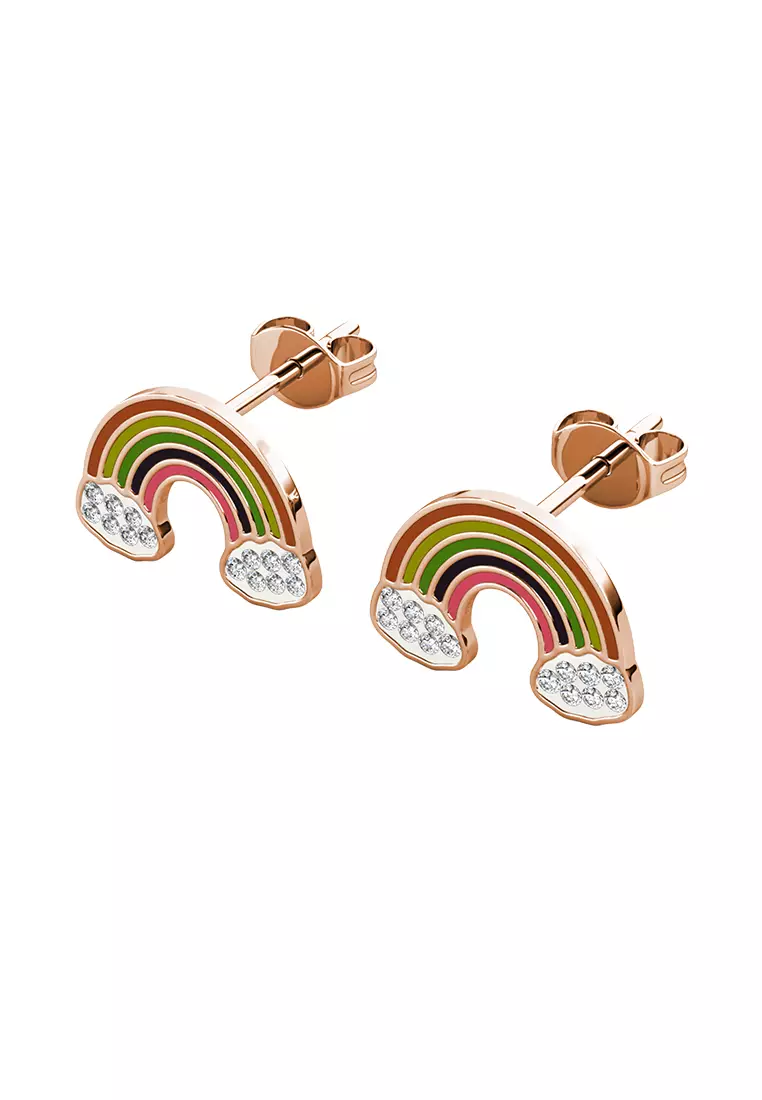 Rainbow discount gold earrings