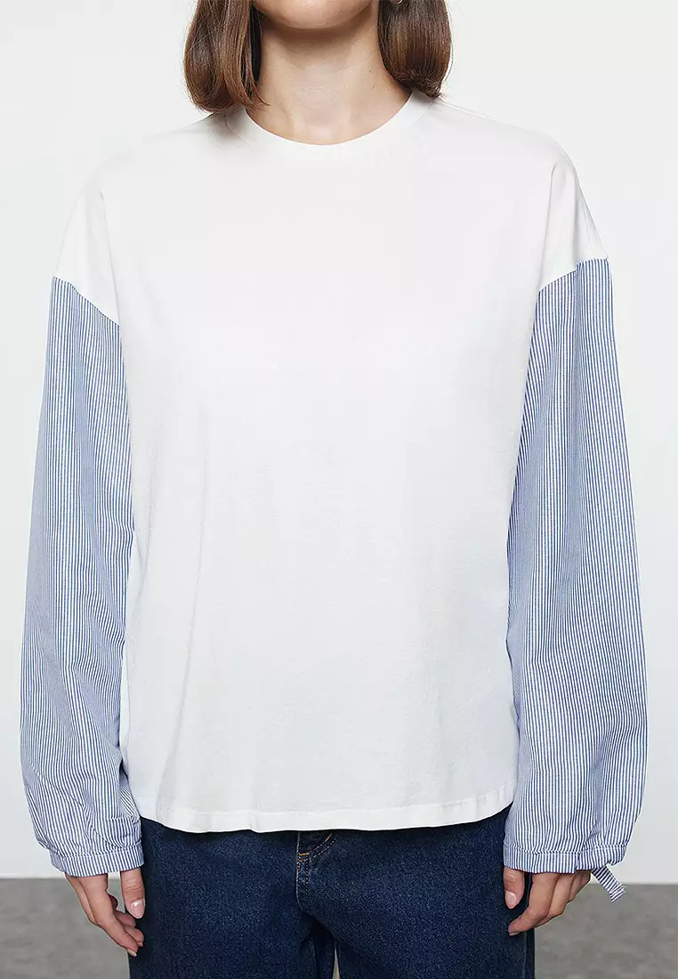 Relaxed Poplin Blouse