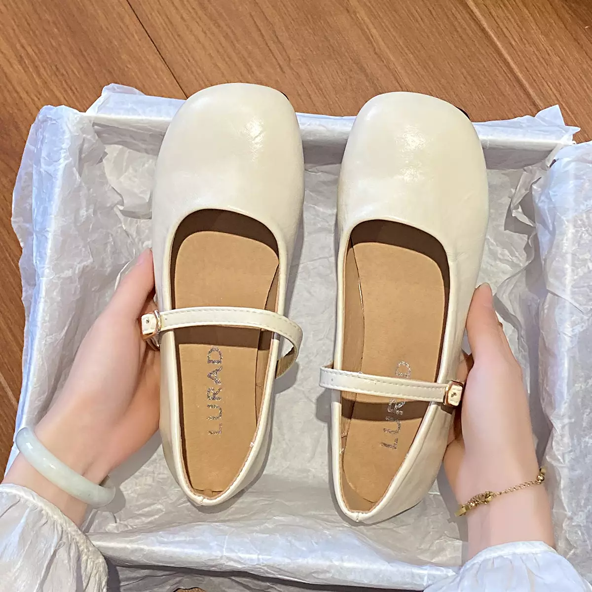 Sepatu Flat Wanita Slip On Cewek Balerina WL24117