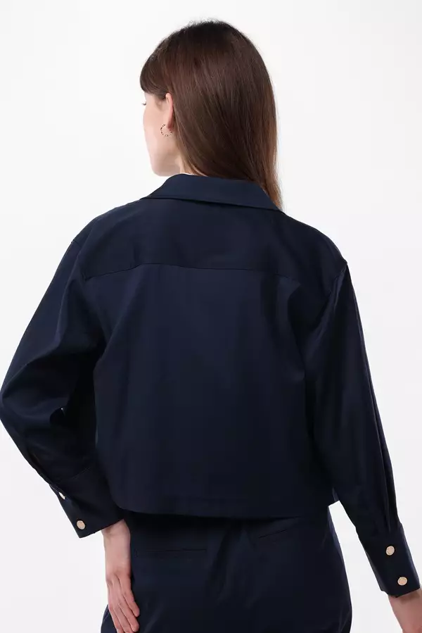 MINIMAL/Emily In Paris - Eliose - Crop Jacket - Blue Warna Blue