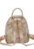 STRAWBERRY QUEEN beige Strawberry Queen Dual Front Zipper Floral Backpack - Candy (Floral AL, Beige) 426A3AC9E94A55GS_4