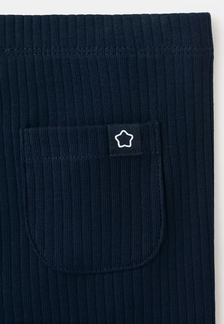 Cotton Ribbed Leggings