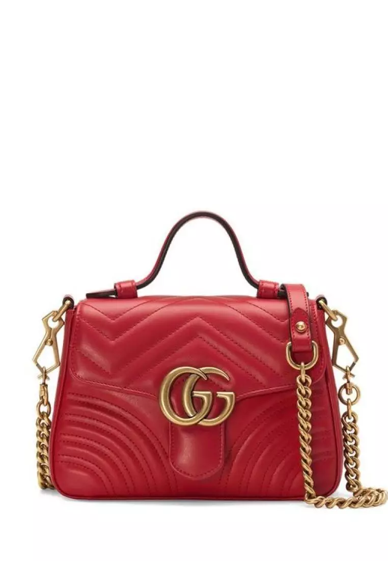 Jual Gucci GUCCI GG Marmont Mini Bag Red Original 2024 ZALORA