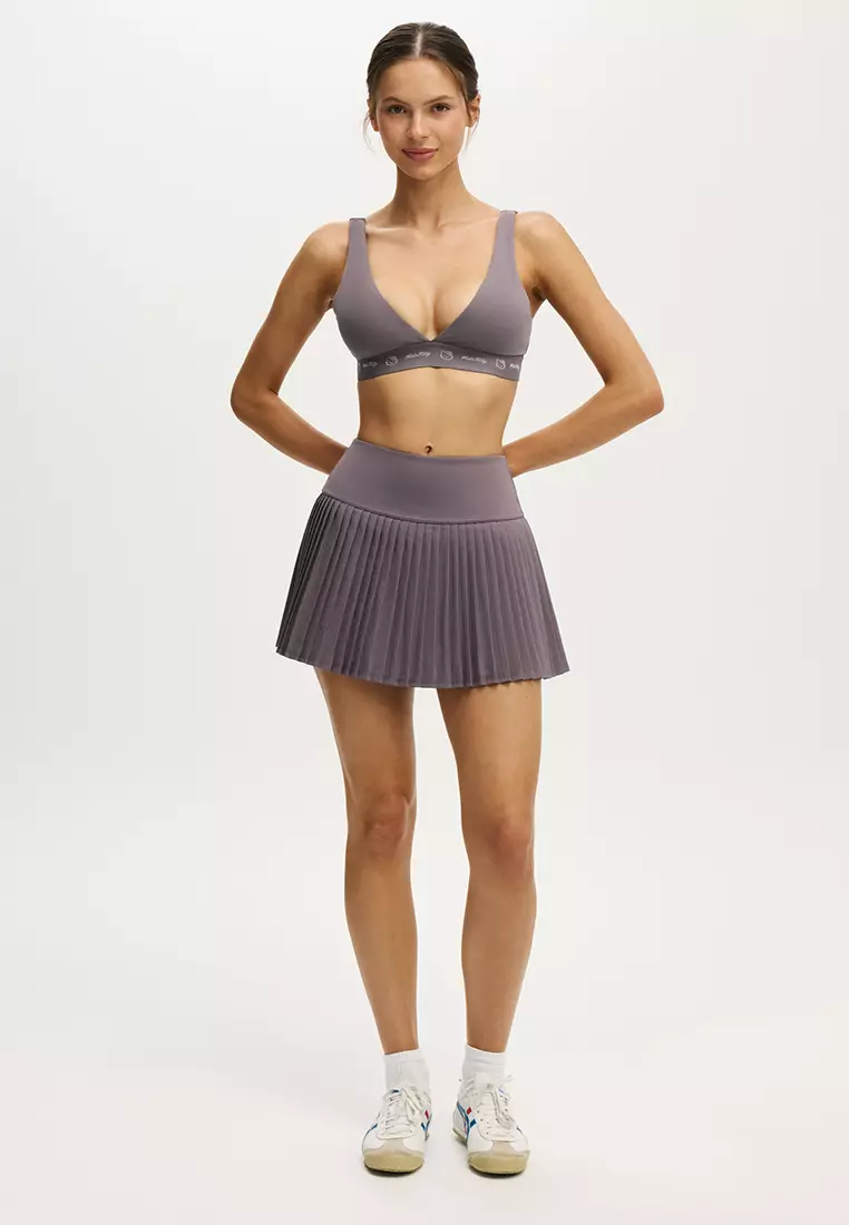 Ultra Soft Deep Plunge Crop Sports Bra