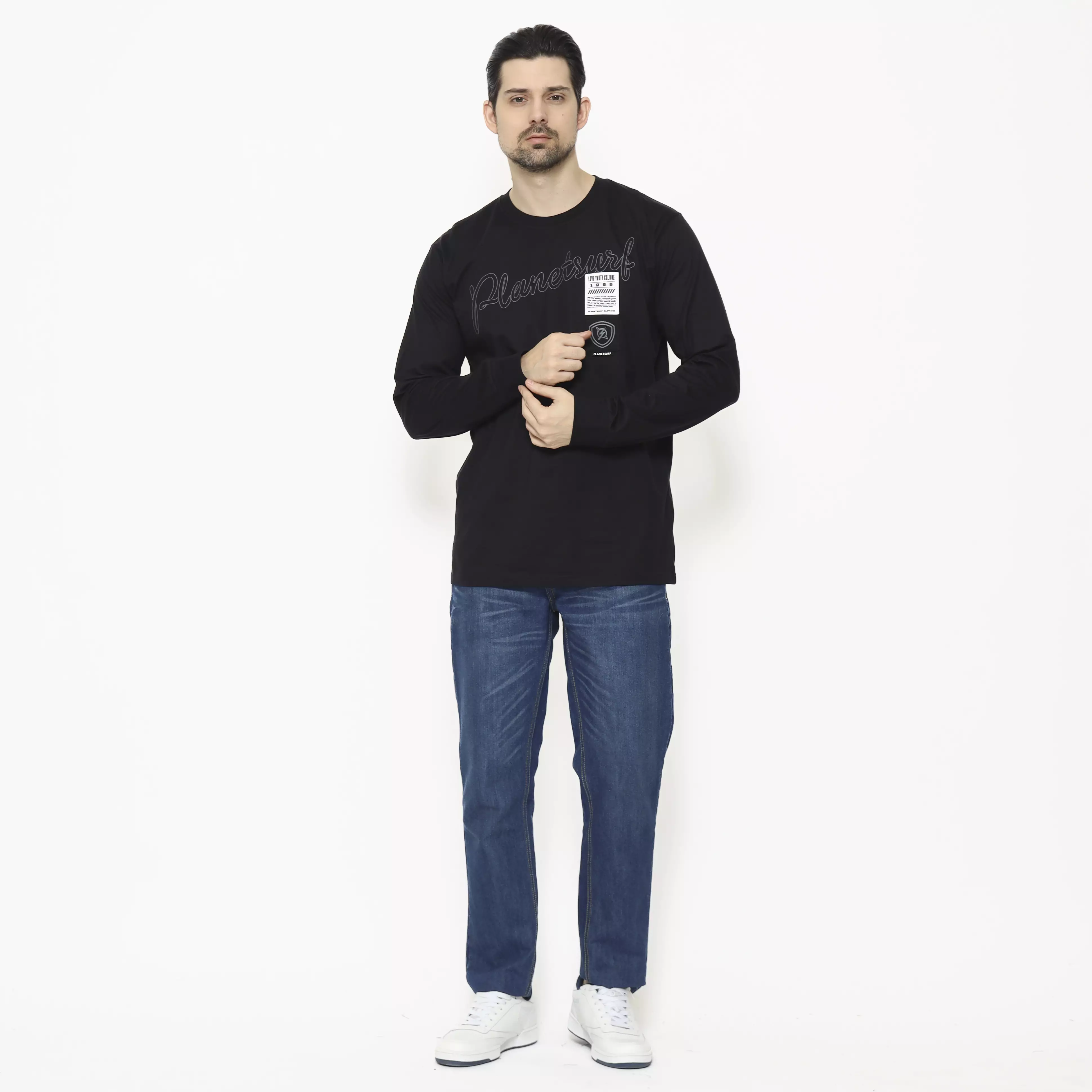 Planet Surf Clothing Kaos lengan panjang Pria Callie  Planet Surf