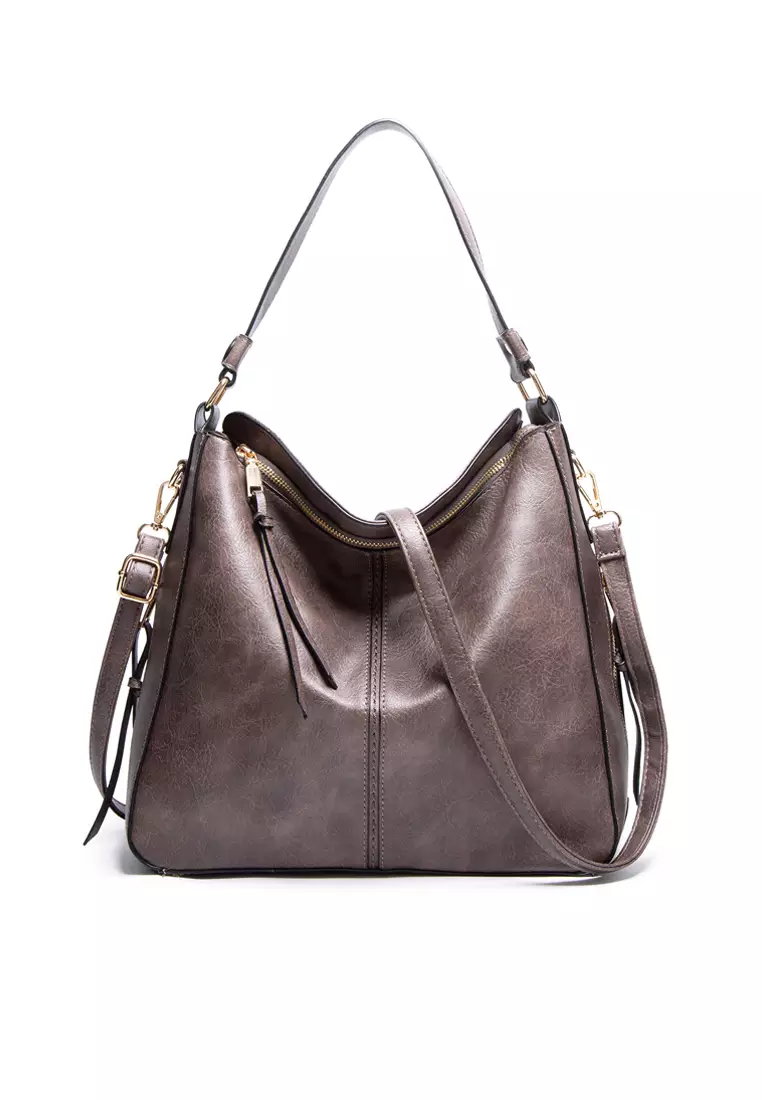 Stylish Faux Leather Tote Bag DP252