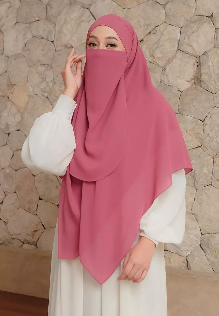 KHIBAN KHAIRA MAGNET PLUS NIQAB - BANDUNG PINK
