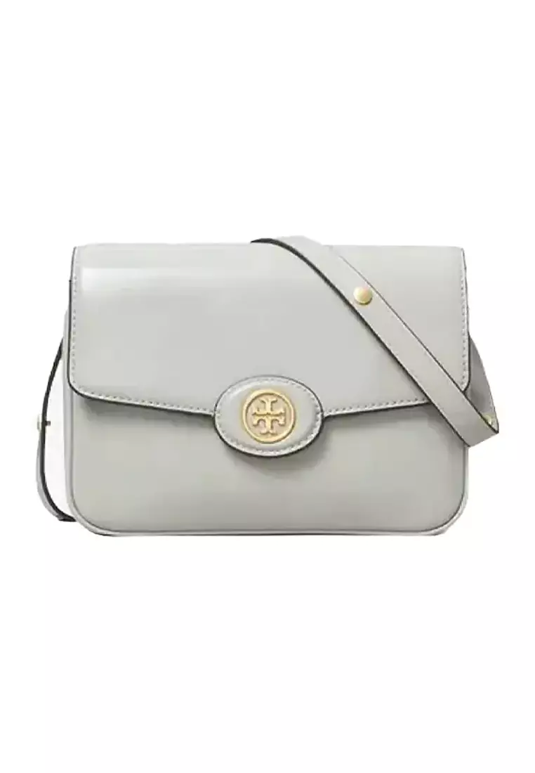 Everly leather flap 2025 saddle bag tory burch