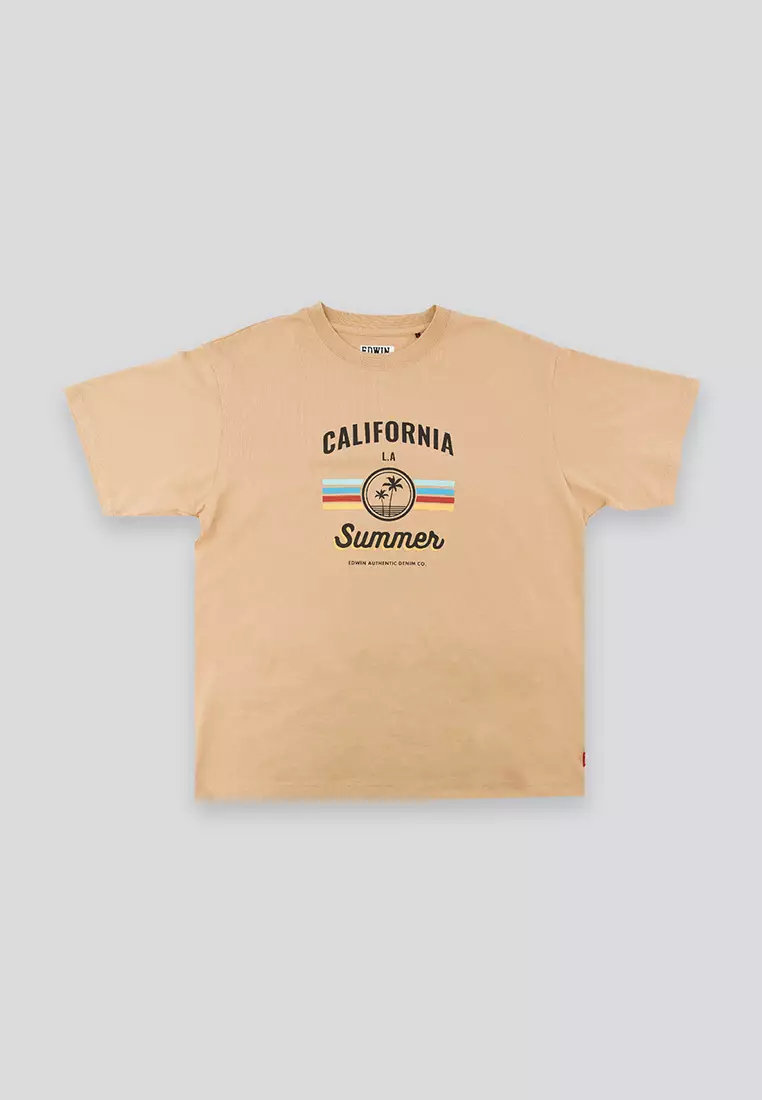CALI BEIGE Kaos Pria Lengan Pendek SS - Top Man Graphic Tee
