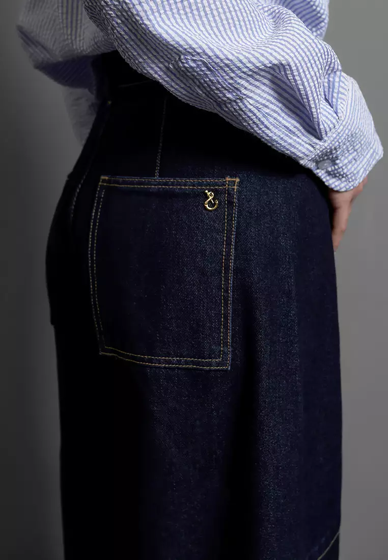 Jenna and Kaia - Ghemmy Pants Dark Blue - Celana Panjang Wanita