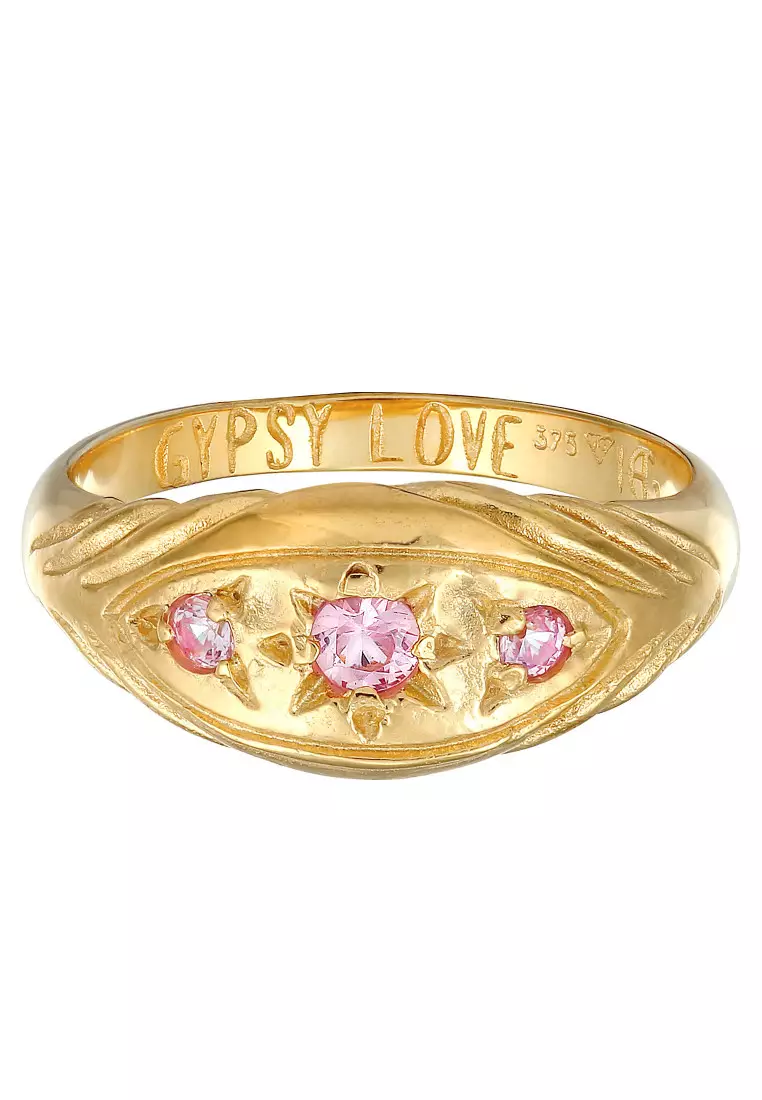 EXCLUSIVE Cincin Perhiasan Emas 375 Wanita Sapphire