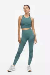Buy H&M DryMove™ Seamless Sports tights in Pink Bright 2024 Online