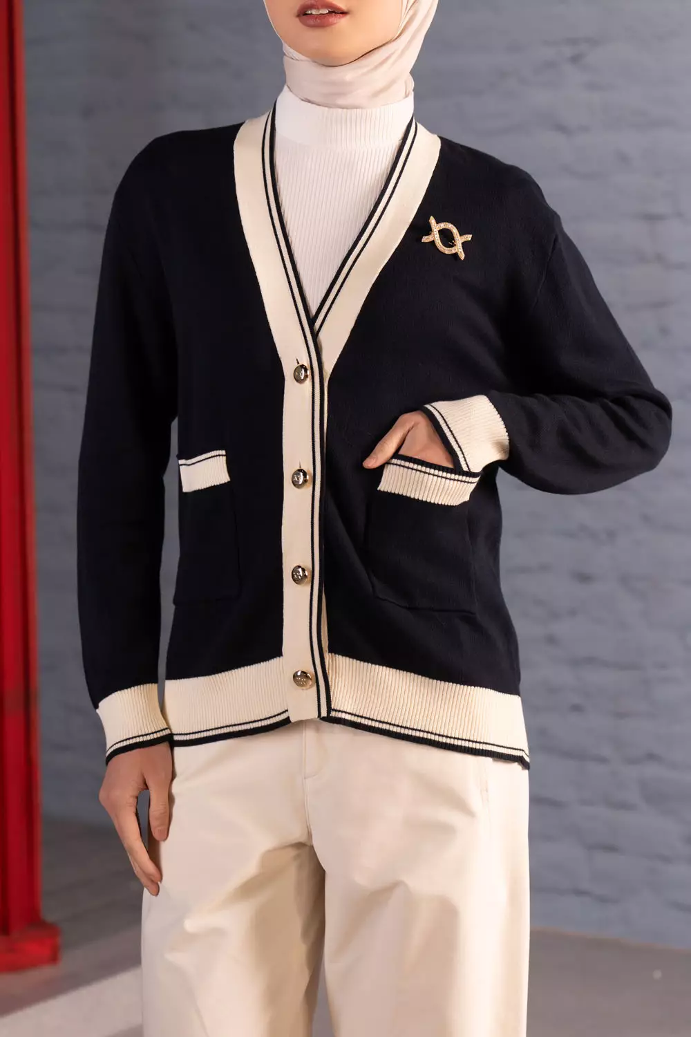 Klamby - Verra Knit Cardigan Mood Indigo