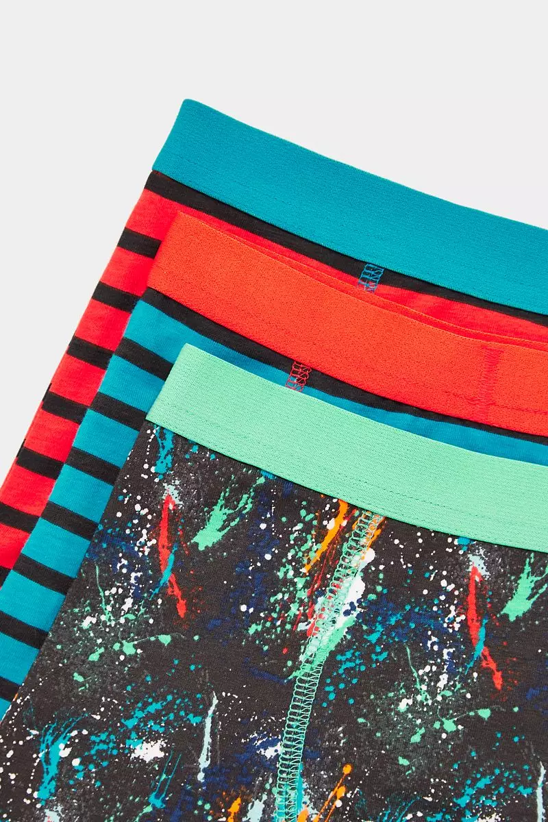 Mothercare Paint Splatter Trunk Briefs - 3 Pack - Celana Dalam Anak Laki-laki (Multicolor)
