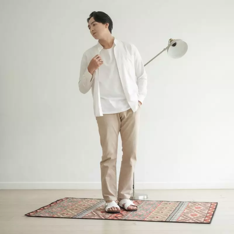 Cogen Sendal Kulit Pria Sandal Birken Vintage - Kastel White