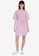 ZALORA BASICS pink Contrast Jersey Sheath Dress 7E485AA9F89571GS_4