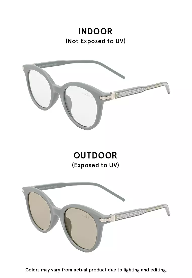 Unisex Photochromic Sunglasses  (Kacamata Hitam) - Abu-Abu