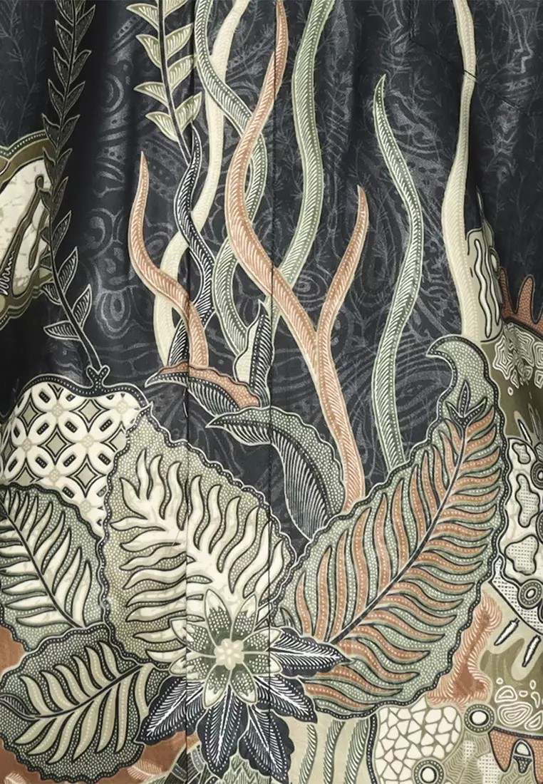 My Aksa Batik Pria Kemeja Panjang Furing Semi Sutera Dhirgam Drorothea