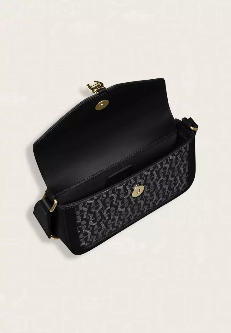 Aigner Elma Icon Shoulder Bag XS Black