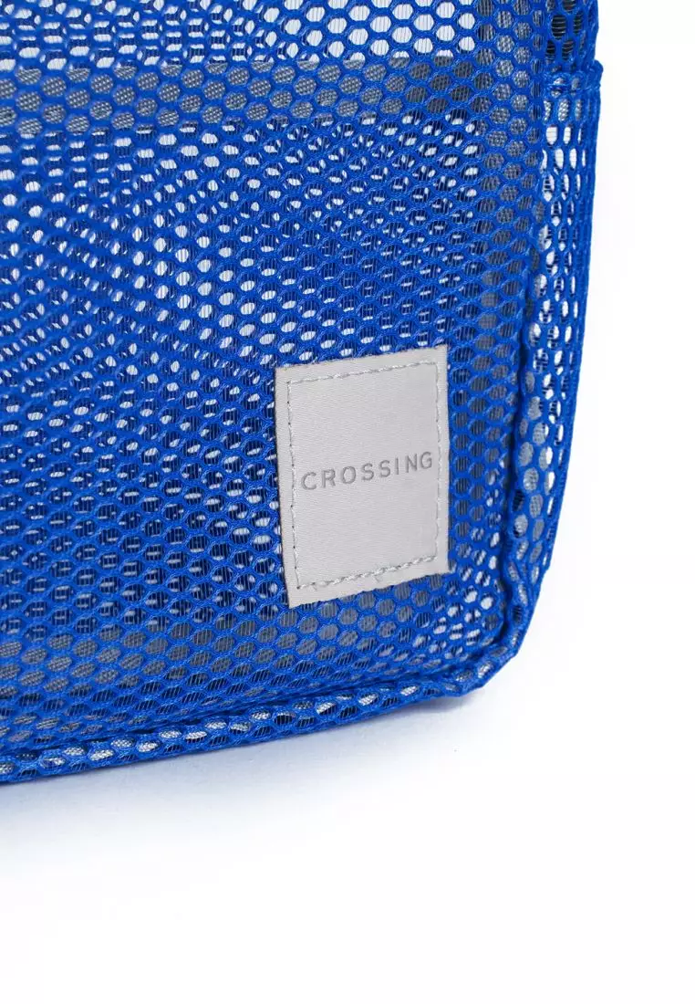 Crossing Jules Everywhere Mesh Pouch (Large) - Blue/Grey