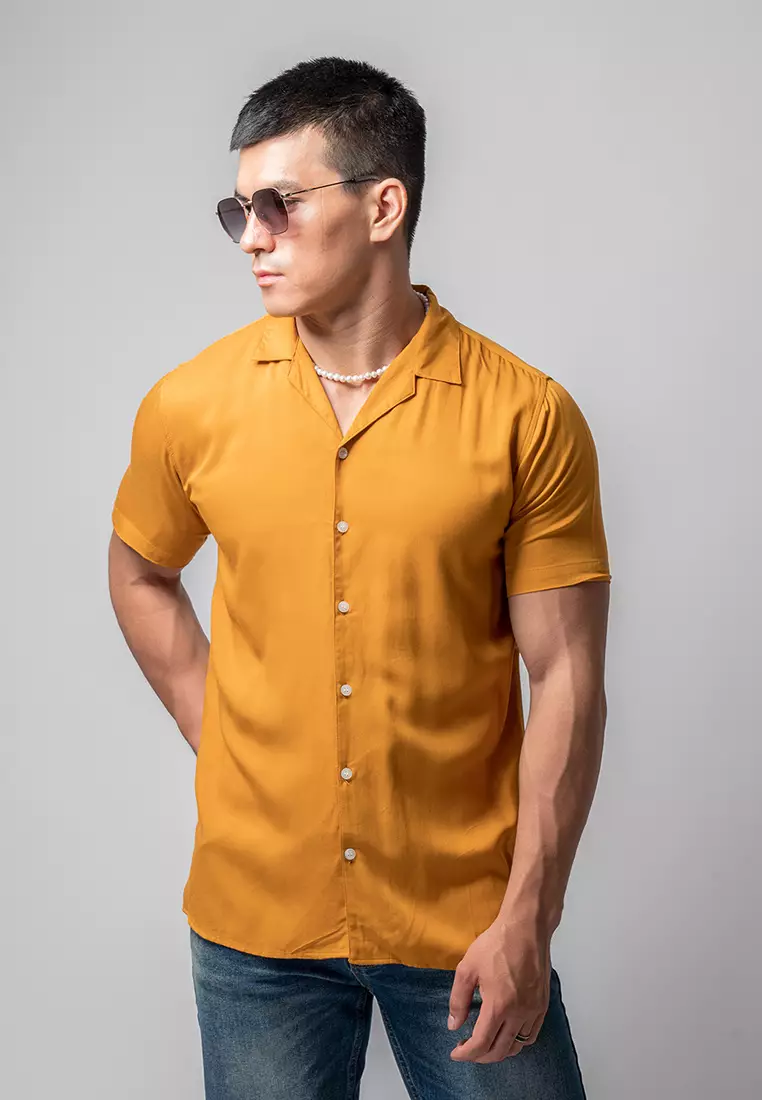 Cuban Copper Brown Casual Shirt