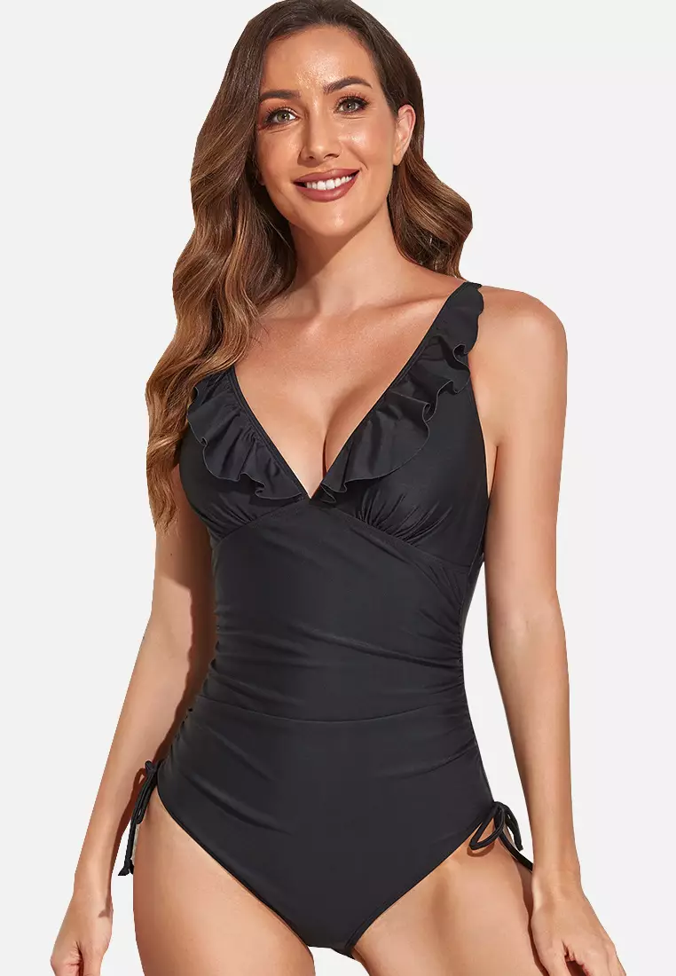 Ralph lauren black 2025 one piece swimsuit