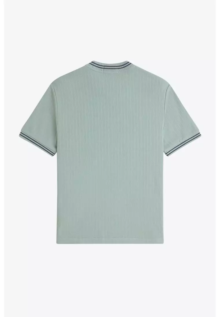 Fred Perry M8679 Ribbed Jersey T-Shirt (Bayleaf)