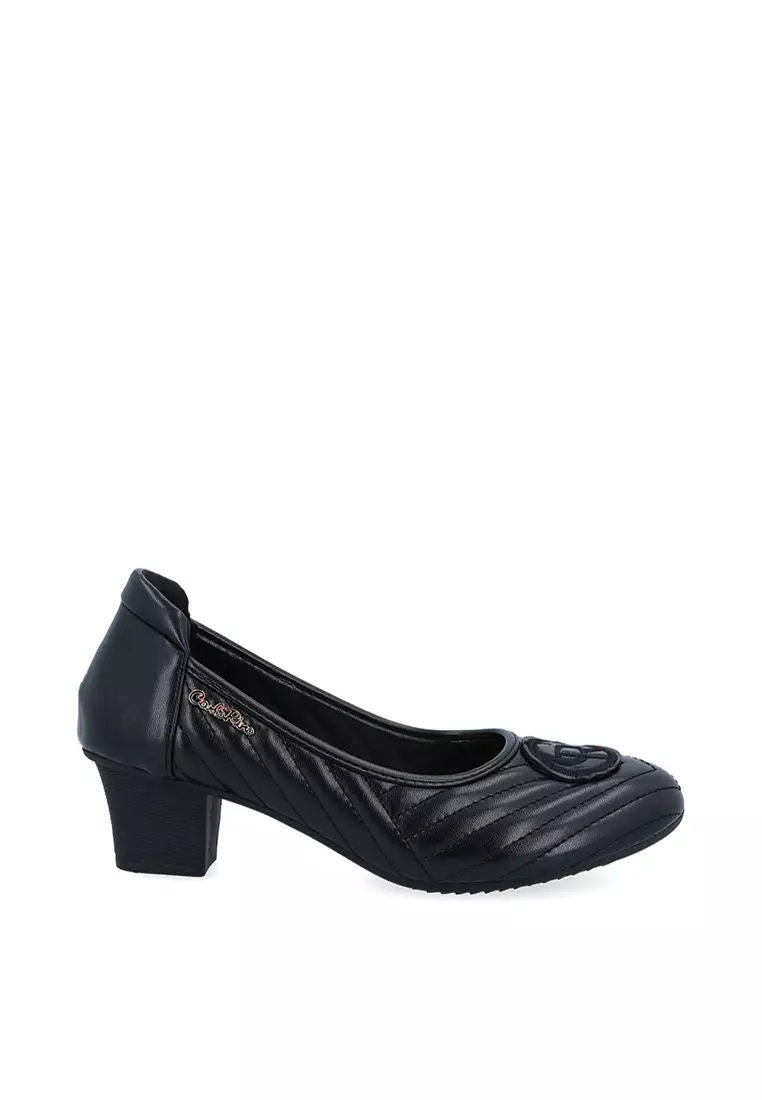 Discount on Carlo Rino  shoes - SKU: Black Cr Bond Pumps