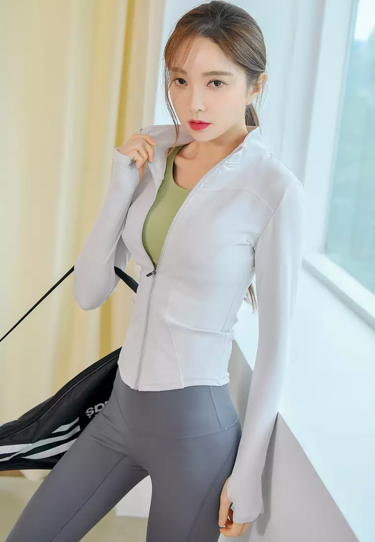 (3PCS) Quick Dry Running Fitness Yoga Dance Set (Tops+Bra+Bottoms)