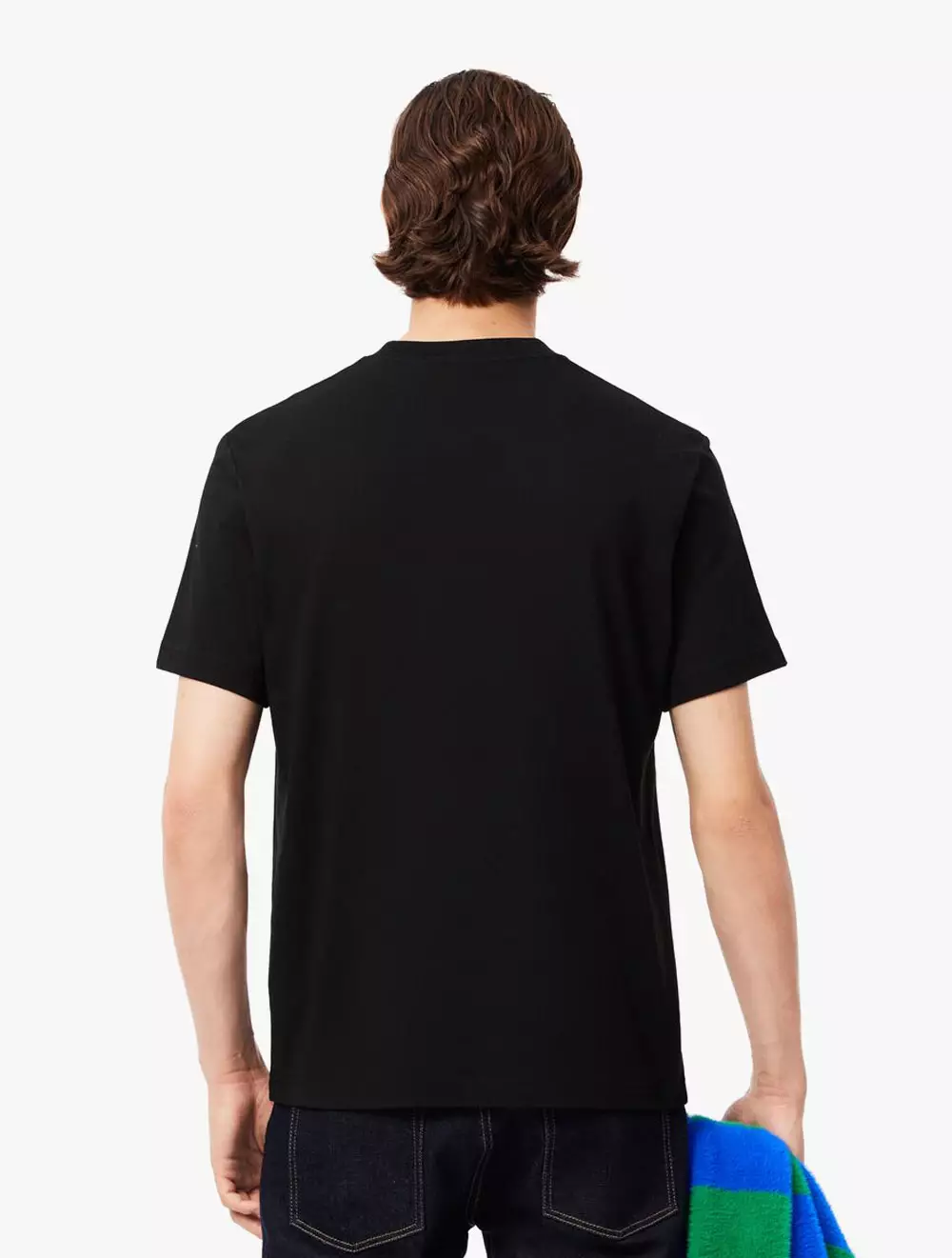 Cotton T-Shirt With Breast Pocket - Black