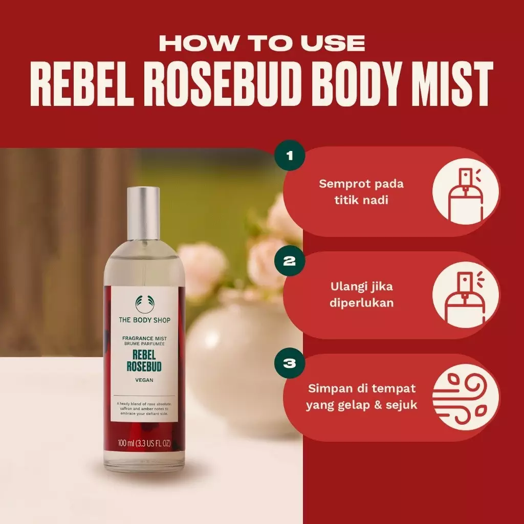 Rebel Rosebud Body Mist 100ml