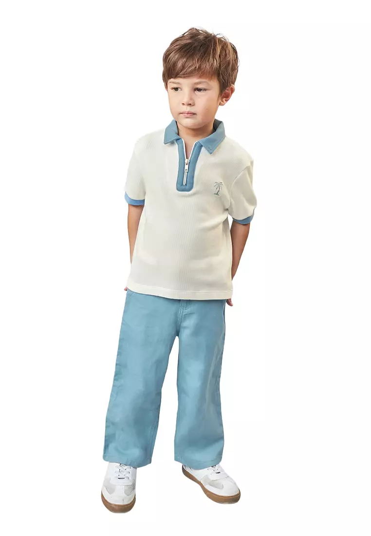 Malachi Straight Leg Pants With Raffia Belt