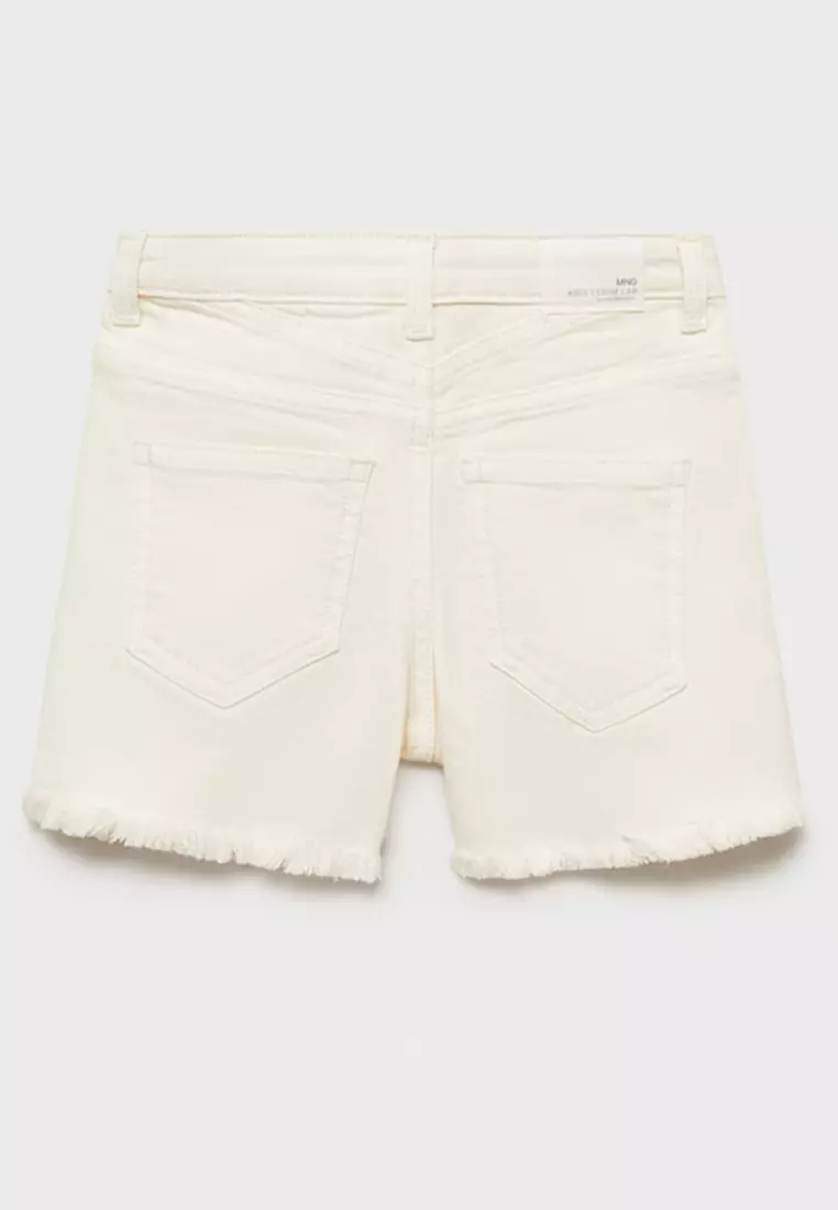 Frayed Denim Shorts