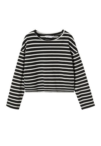 Striped cotton T-shirt Mango Girls Clothing T-shirts Kids 5-6 years 