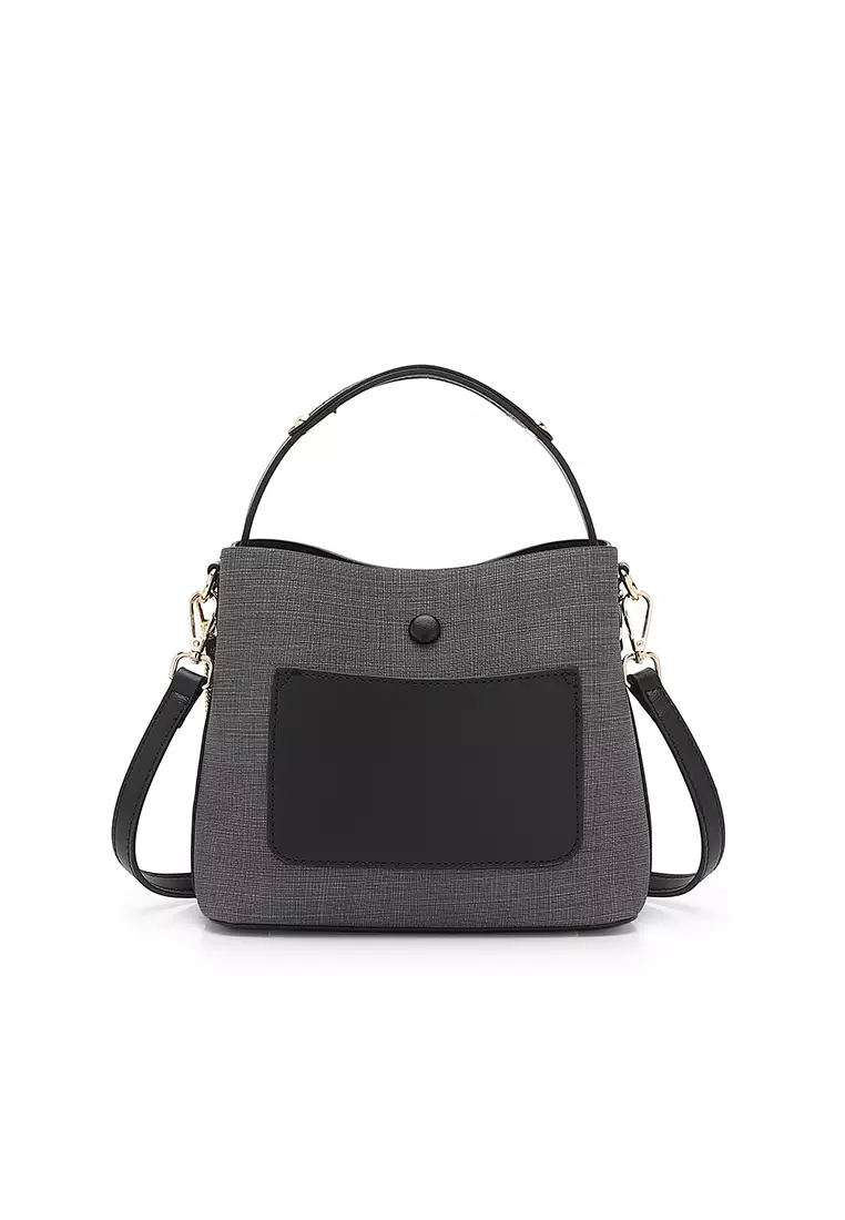 Women's Top Handle Bag / Sling Bag / Crossbody Bag - Black