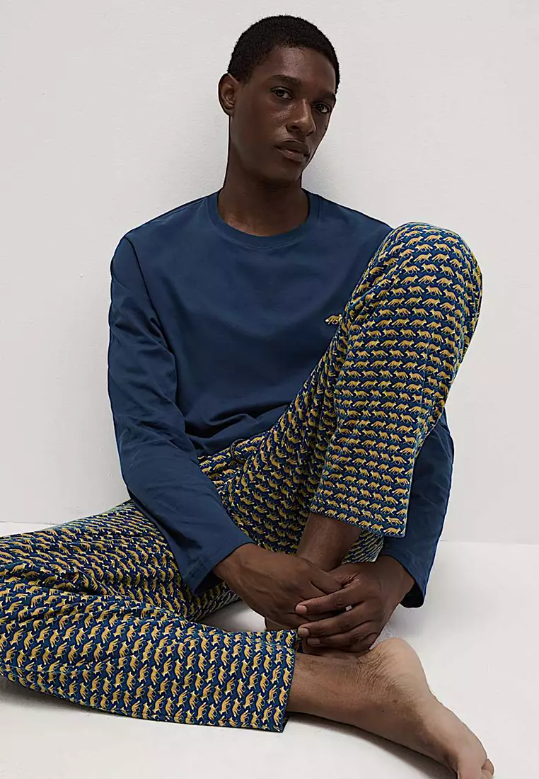 Pure Cotton Fox Print Pyjama Set